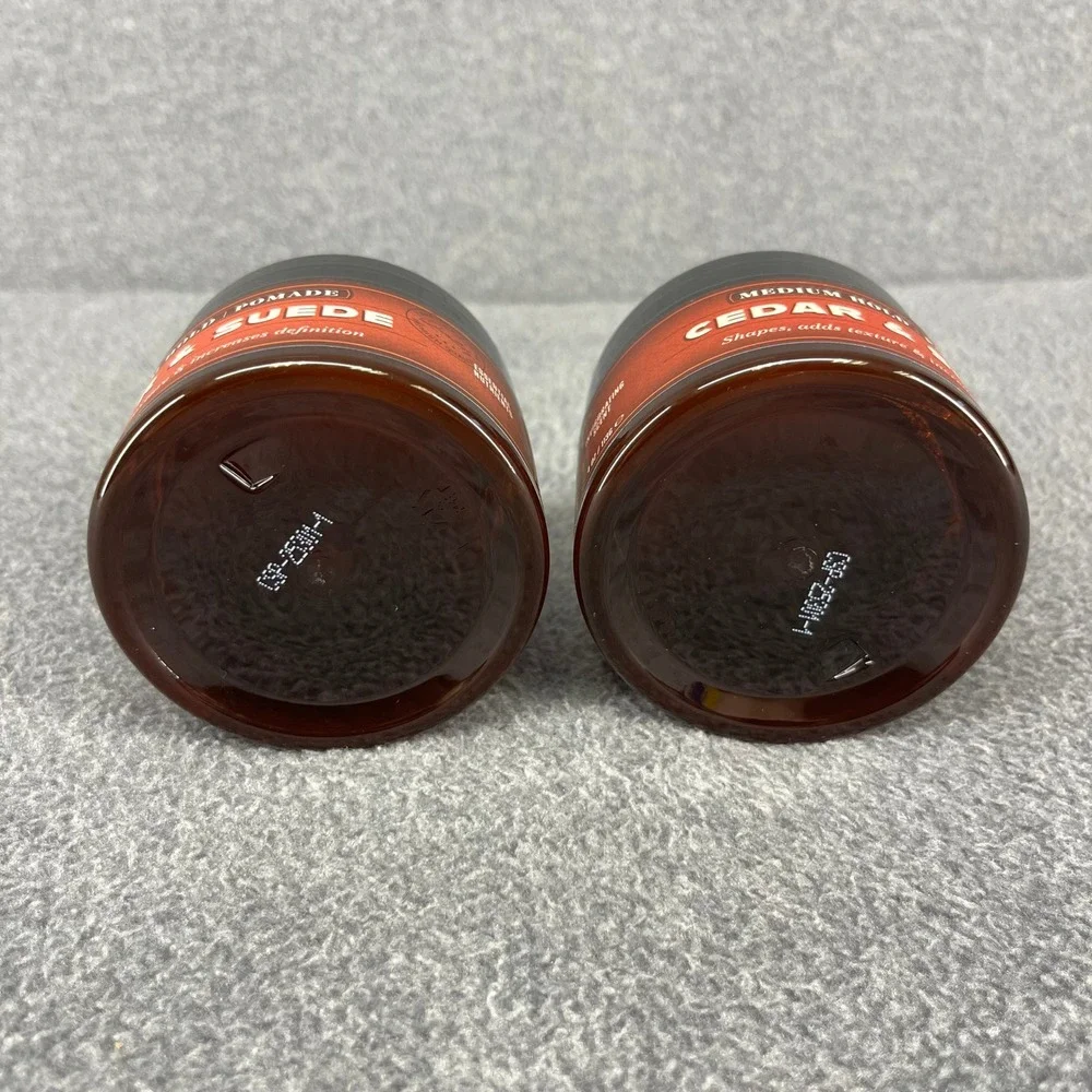 2x Belmont Lounge Pomade Men 4oz Cedar & Suede Medium Hold Hair Styling Wax READ